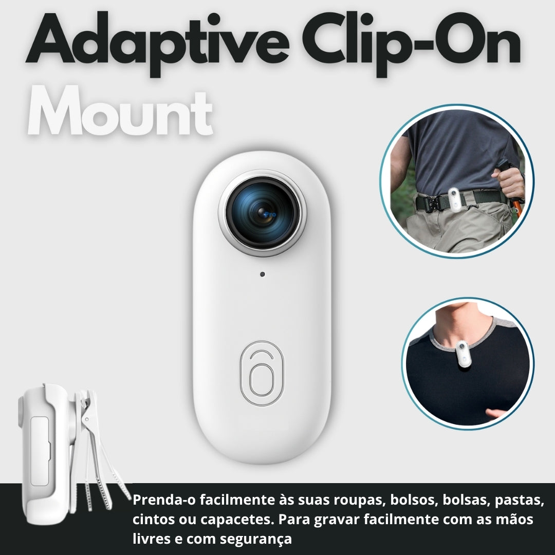 Mini Câmera Pro Corporal 4k - Gravação mãos livres