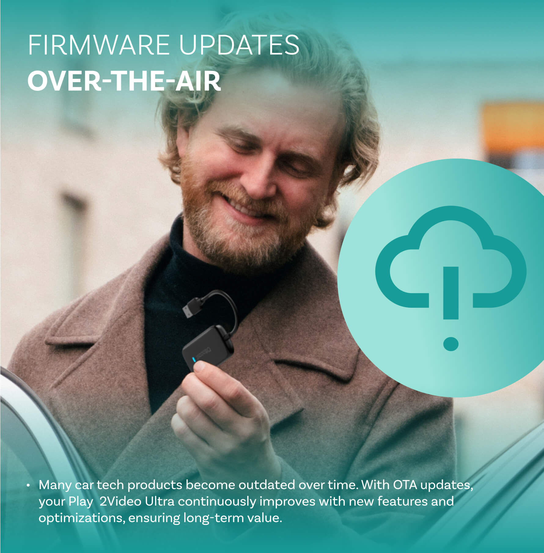 [BLACK FRIDAY] Plav2Video Ultra | Adaptador sem fio para CarPlay e Android Auto com central de aplicativos